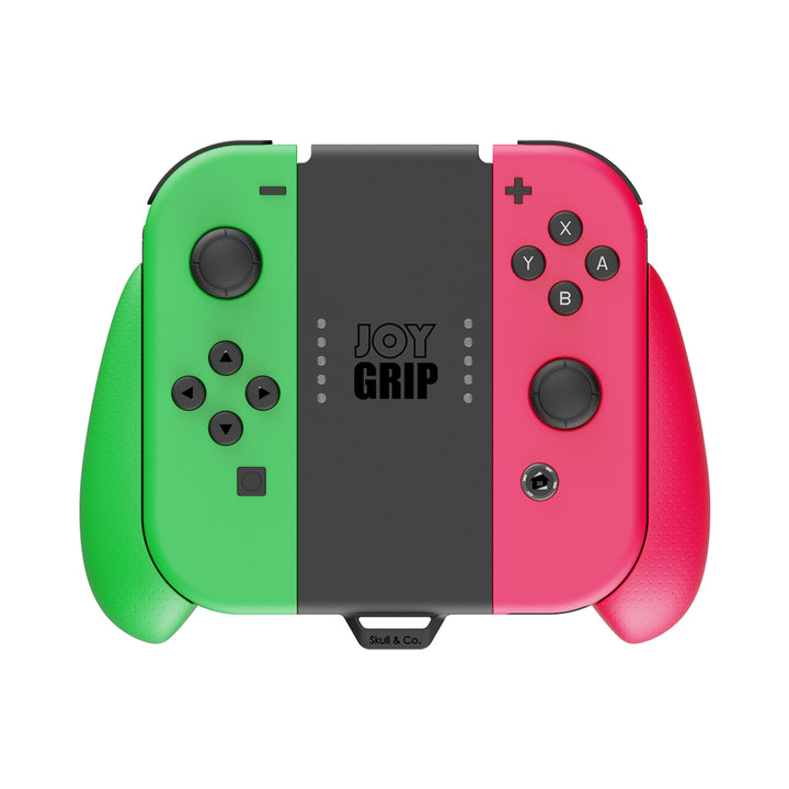 Skull & Co. JoyGrip for Switch Joy-Cons - Pink and green