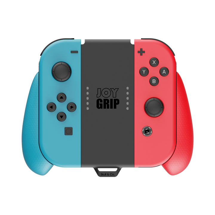 Skull & Co. JoyGrip for Switch Joy-Cons - Neon red and blue